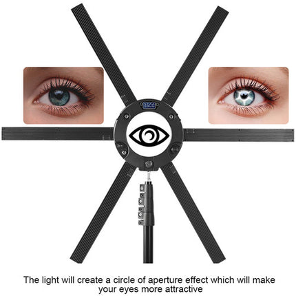 GVM LED Ring Light Soft Light 600S Luz Anular 3200-5600K 7.25' Trípode