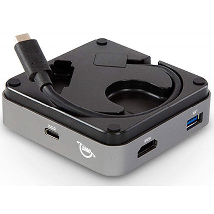 OWC USB Type-C Travel Dock Gris Espacial con HDMI 2.0 y Lector SD UHS-II