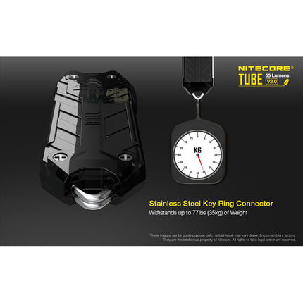 Nitecore TUBE v2 Linterna LED para Llaves 55 Lúmenes Recargable