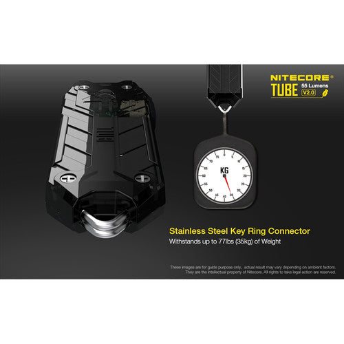 Nitecore TUBE v2 Linterna LED para Llaves 55 Lúmenes Recargable