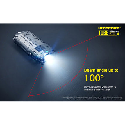 Nitecore TUBE v2 Linterna LED para Llaves 55 Lúmenes Recargable