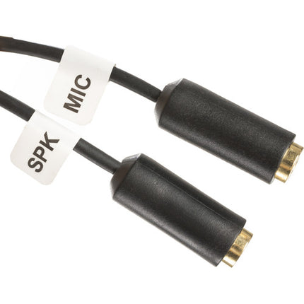 Movo Photo TCB1 Adaptador Micrófono 3.5mm TRS a TRRS para Smartphone 10 pulgadas Largo