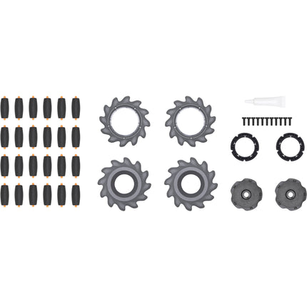 DJI Mecanum Wheels para RoboMaster S1 Par con Anillos de Amortiguación y Dos Tipos de Goma