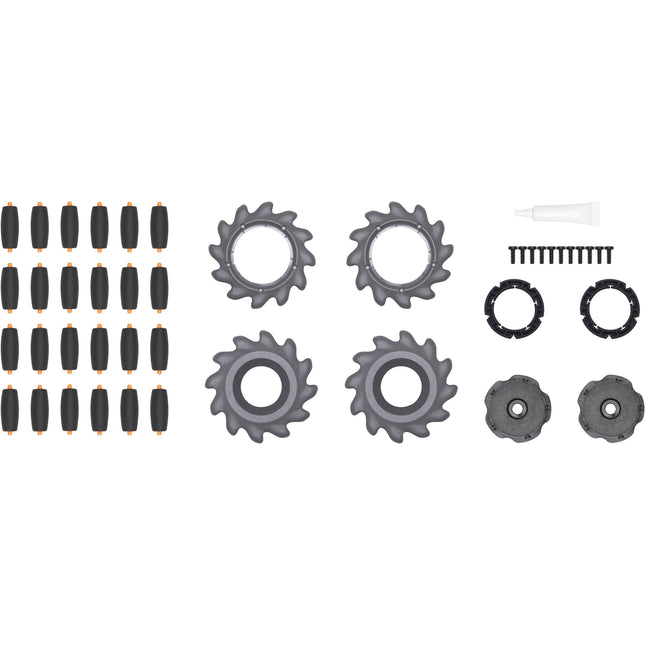 DJI Mecanum Wheels para RoboMaster S1 Par con Anillos de Amortiguación y Dos Tipos de Goma