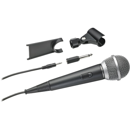 Audio-Technica ATR1200X Micrófono Dinámico Cardioide con Cable de 5m y Soporte de Escritorio