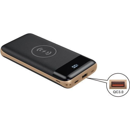 I/OMagic Power Bank inalámbrico 10000mAh con USB Tipo C PD y QC 3.0 cable incluido