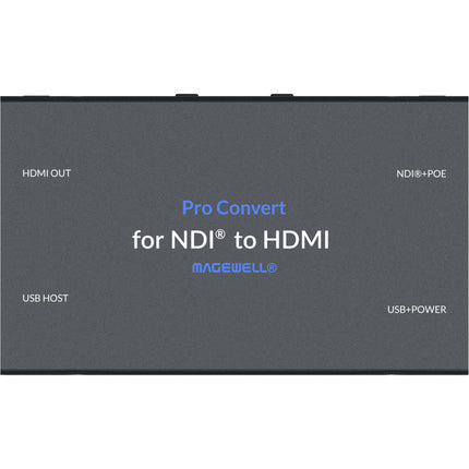 Magewell Pro Convert Decodificador NDI a HDMI 4K15 2K60p con Audio Embebido
