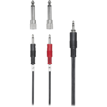 Audio-Technica ATR6250X Micrófono Condensador Estéreo Video con Cables y Montura