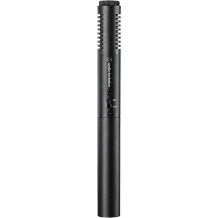 Audio-Technica ATR6250X Micrófono Condensador Estéreo Video con Cables y Montura
