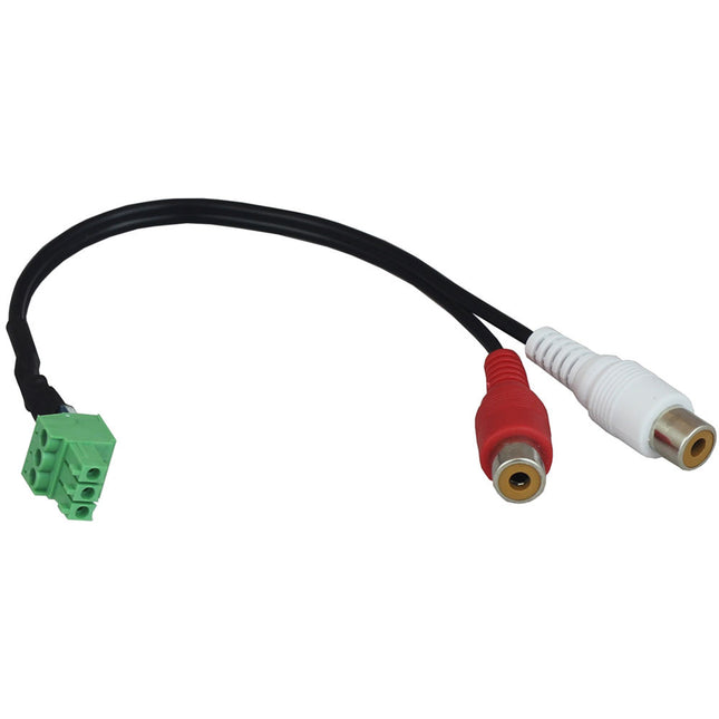 AVPro Edge Cable Audio Extracción Euroblock 3-Pin a 2 RCA Fem.