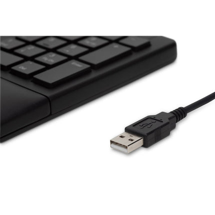 Kensington Pro Fit Ergo teclado ergonómico USB con reposamuñecas ajustable