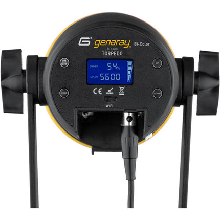 Genaray Torpedo Bi-Color Kit de Iluminación LED 3200-5600K con Estuche Rodante y Trípodes 7.2'