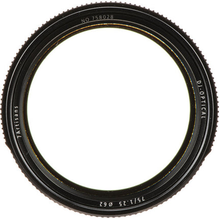 7Artisans 75mm f1.25 Objetivo Leica M montura f16 62mm filtro
