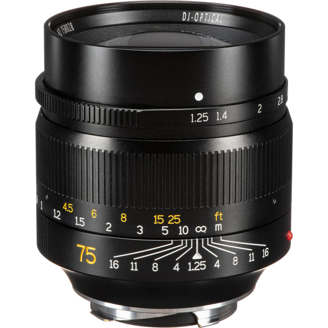 7Artisans 75mm f1.25 Objetivo Leica M montura f16 62mm filtro
