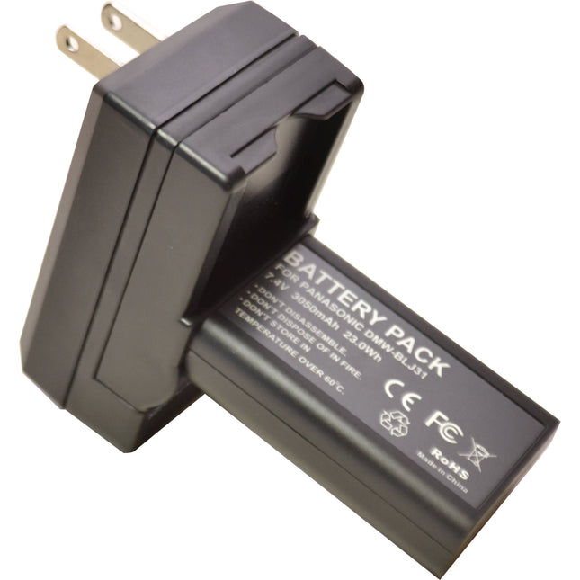 Bescor Batería Recargable Litio Ion 7.4V 3050mAh para Cámara Lumix S1