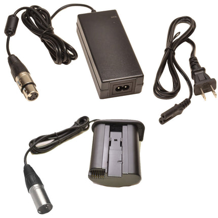 Bescor DRE19XAC Acoplador de Batería con XLR 4 Pines y Fuente PSA-124 110-220V