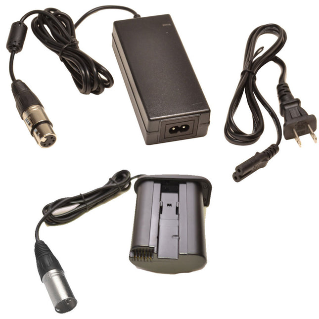 Bescor DRE19XAC Acoplador de Batería con XLR 4 Pines y Fuente PSA-124 110-220V