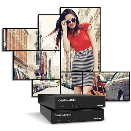 Matrox QuadHead2Go Controlador Multi Monitor Entrada 4K Salida HDMI