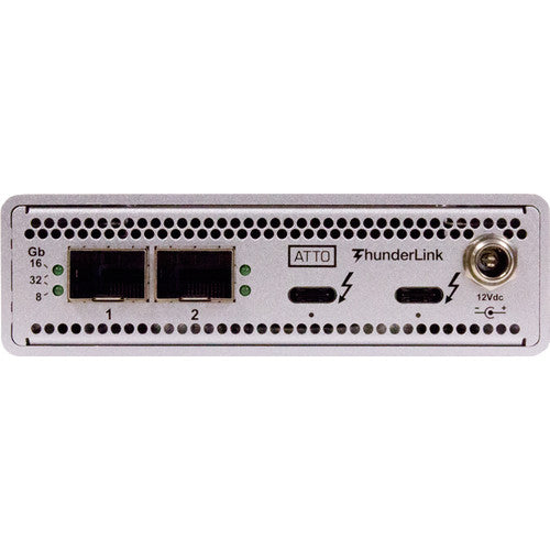 ATTO Technology ThunderLink FC 3322 Adaptador Thunderbolt 3 2x40 Gb/s y 2x32 Gb/s fibra óptica