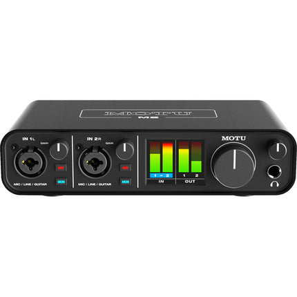 MOTU M2 Interfaz de Audio y MIDI USB-C 24-Bit 192 kHz con Kit de Voz