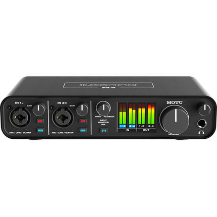 MOTU M4 Kit de Grabación Vocal con Interfaz 4x4 192kHz y Micrófono AKG C214