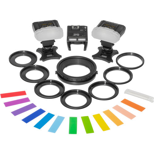 Bolt TTL Macro Ring Flash con Transceptor para Canon GN 33' Temperatura 5500K Set Completo