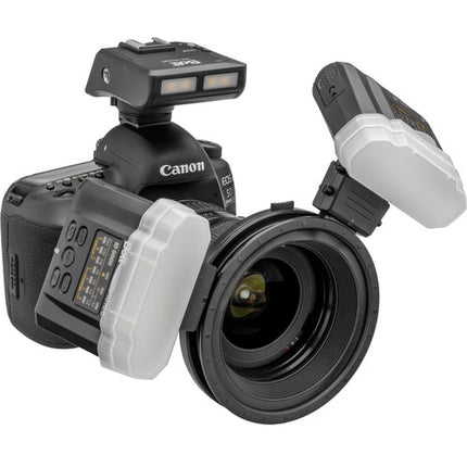 Bolt TTL Macro Ring Flash Set para Canon con 2 Transceptores GN 33' 5500K