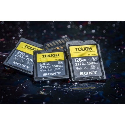 Sony 256GB SF-M Tough SDXC Tarjeta de Memoria UHS-II 277 MB/s 150 MB/s con Estuche