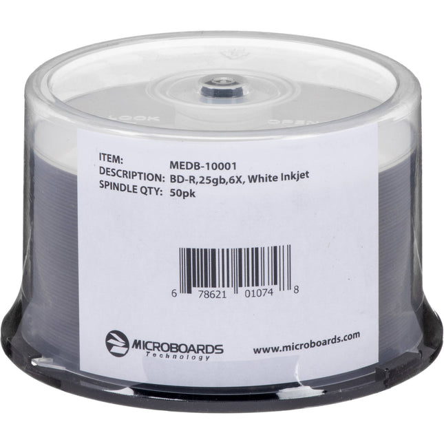 Microboards MEDB-10001 Blu-ray discos 25GB 4x velocidad 50 unidades