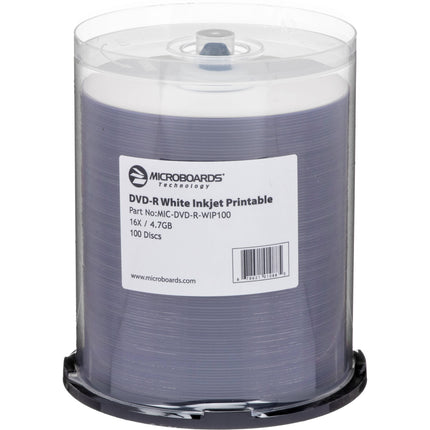 Microboards DVD-R blanco tinta 16x 4.7 GB 100 unidades pack