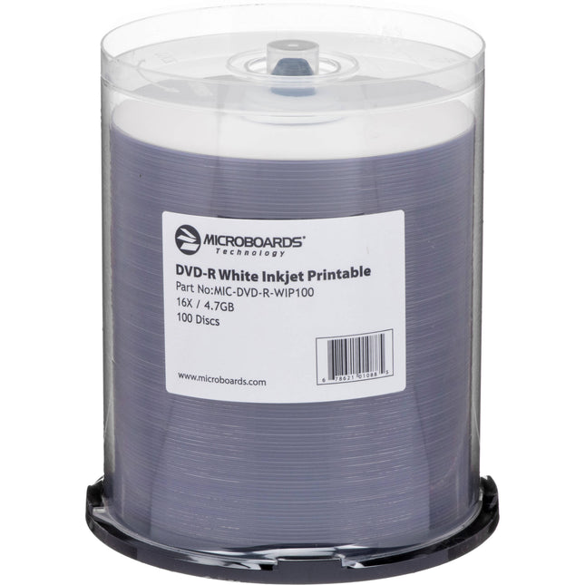 Microboards DVD-R blanco tinta 16x 4.7 GB 100 unidades pack