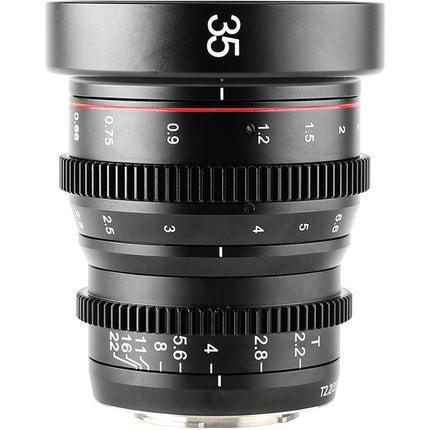 Meike 35mm T2.2 Objetivo de Cine Manual MFT montaje T2.2 a T22