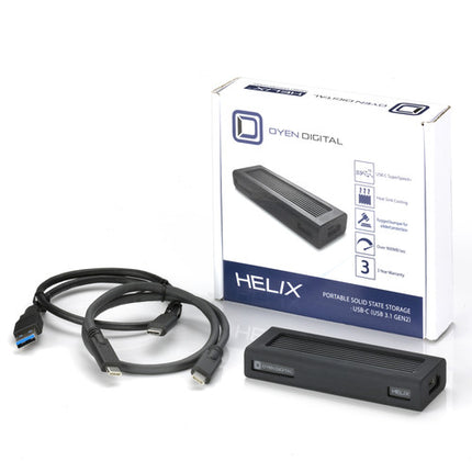 Oyen Digital Helix Dura SSD portátil NVMe 2TB USB-C 3.1 Gen 2 1050 MB/s