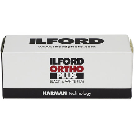 Ilford Ortho Plus película negativa blanco y negro 120 ISO 80 manejo en luz roja