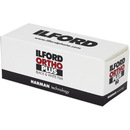 Ilford Ortho Plus película negativa blanco y negro 120 ISO 80 manejo en luz roja