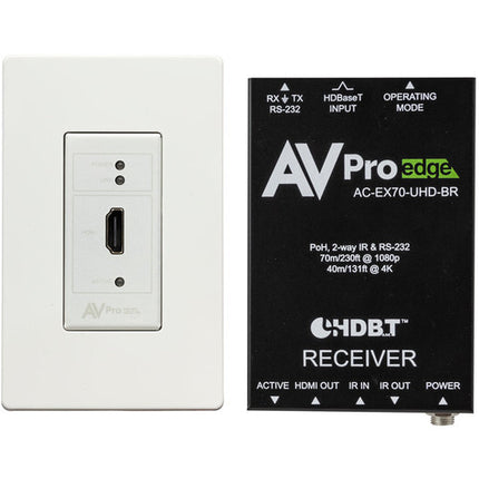 AVPro Edge Kit Básico HDMI sobre HDBaseT Transmisor Receptor 4K60 131 pies