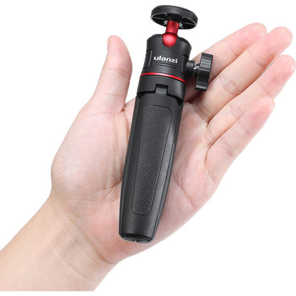 Ulanzi MT-08 Trípode Mini Extensible con Soporte para Smartphone 5.1-9.27" y 2 Monturas de Zapata Fría