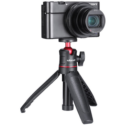 Ulanzi MT-08 Trípode Mini Extensible con Soporte para Smartphone 5.1-9.27" y 2 Monturas de Zapata Fría