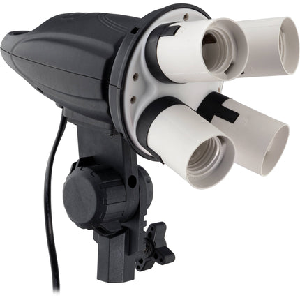 Impact 4 Socket Fluorescente Soporta 50W por Socket Total 200W Compacto