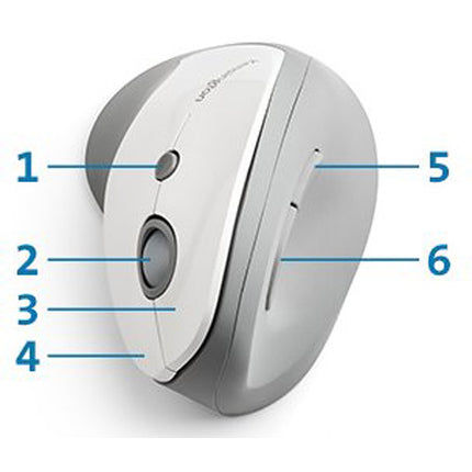 Kensington Pro Fit Ergo Ratón Vertical Inalámbrico 2.4 GHz 1600 dpi