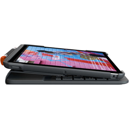 Logitech Slim Folio Funda Teclado Bluetooth para iPad 10.2" 9ª Gen con Ángulos de Visión Ajustables