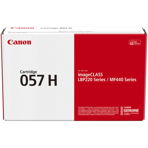 Cartucho de Tóner Negro Alta Capacidad Canon 057H para Impresoras Láser Wireless imageCLASS MF445dw y LBP226dw