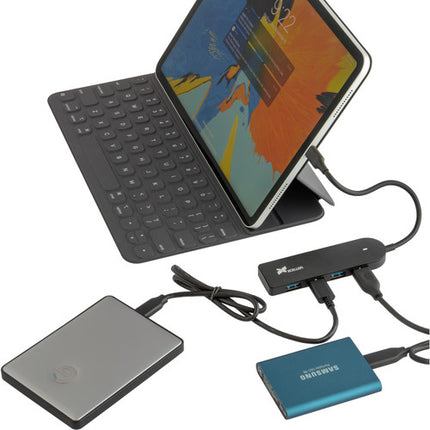 Xcellon Hub USB-C 3.2 Gen 1 Slim 4 Puertos USB-A 5 Gb/s Portable