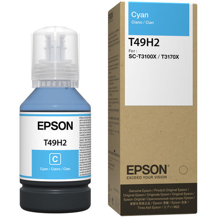 Tinta Epson T49H Cian 140mL para Impresora SureColor T3170x 24"