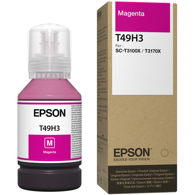 Epson T49H Botella de Tinta Magenta 140mL para Impresora SureColor T3170x
