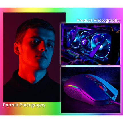 Vidpro RGB-152 Luz LED RGB Profesional para Foto y Video 30006500K Control Brillo 360 Colores Kit Completo