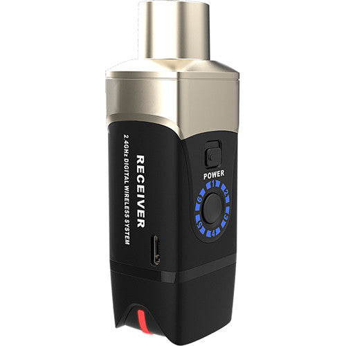 Xvive Audio U3R Receptor Inalámbrico Digital 2.4 GHz 90 Pies 5 Horas