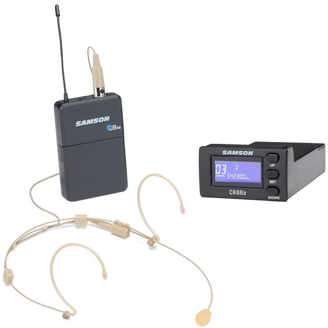 Samson Concert 88a Sistema Micrófono Inalámbrico Diadema para PA XP310w XP312w 8 Horas Batería 100' Alcance