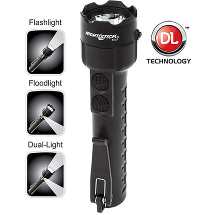 Nightstick XPP-5422B Linterna Dual Segura 240 Lúmenes IP67 Negra