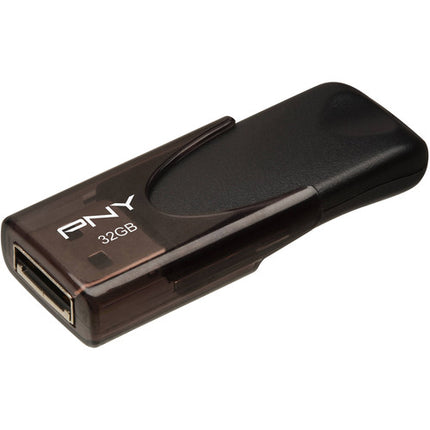 PNY 32GB Attache 4 USB 2.0 Memoria Flash con diseño sin tapa y llave USB